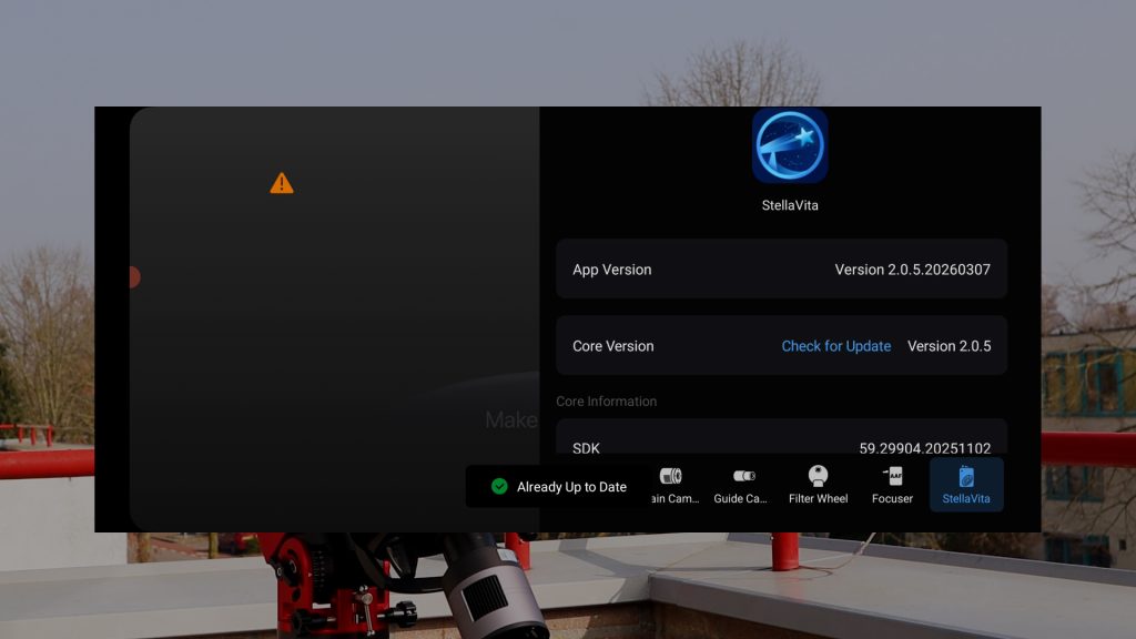 StellaVita App の初期画面
